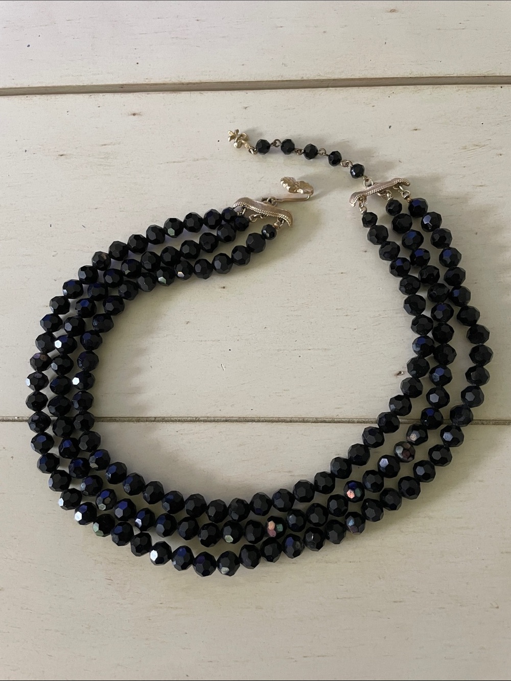Vendome Vintage Triple Strand Necklace